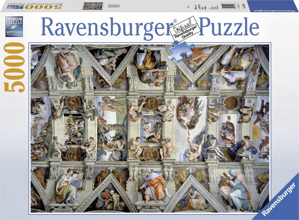 RAVENSBURGER JIGSAW Puzzle De Sixtine Chapel, 5000st.