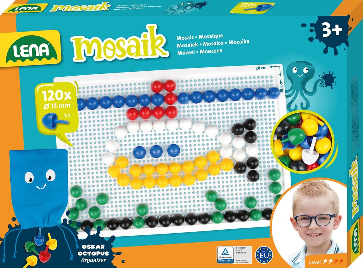 Set mosaico Lena colore 120pz 15mm