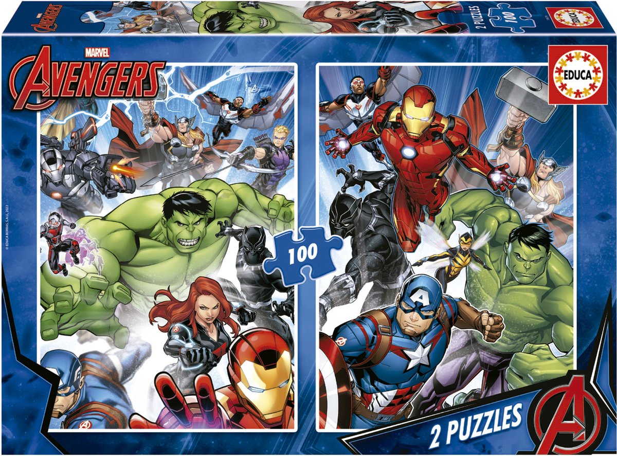 Educa - puzzel - 2 x 100 stuks - avengers