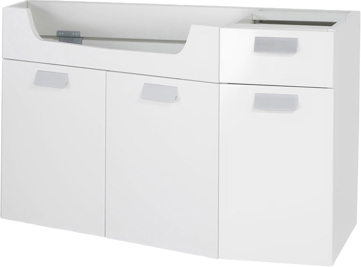 Mueble bajo Differnz 100x60x33cm con cierre suave MDF blanco