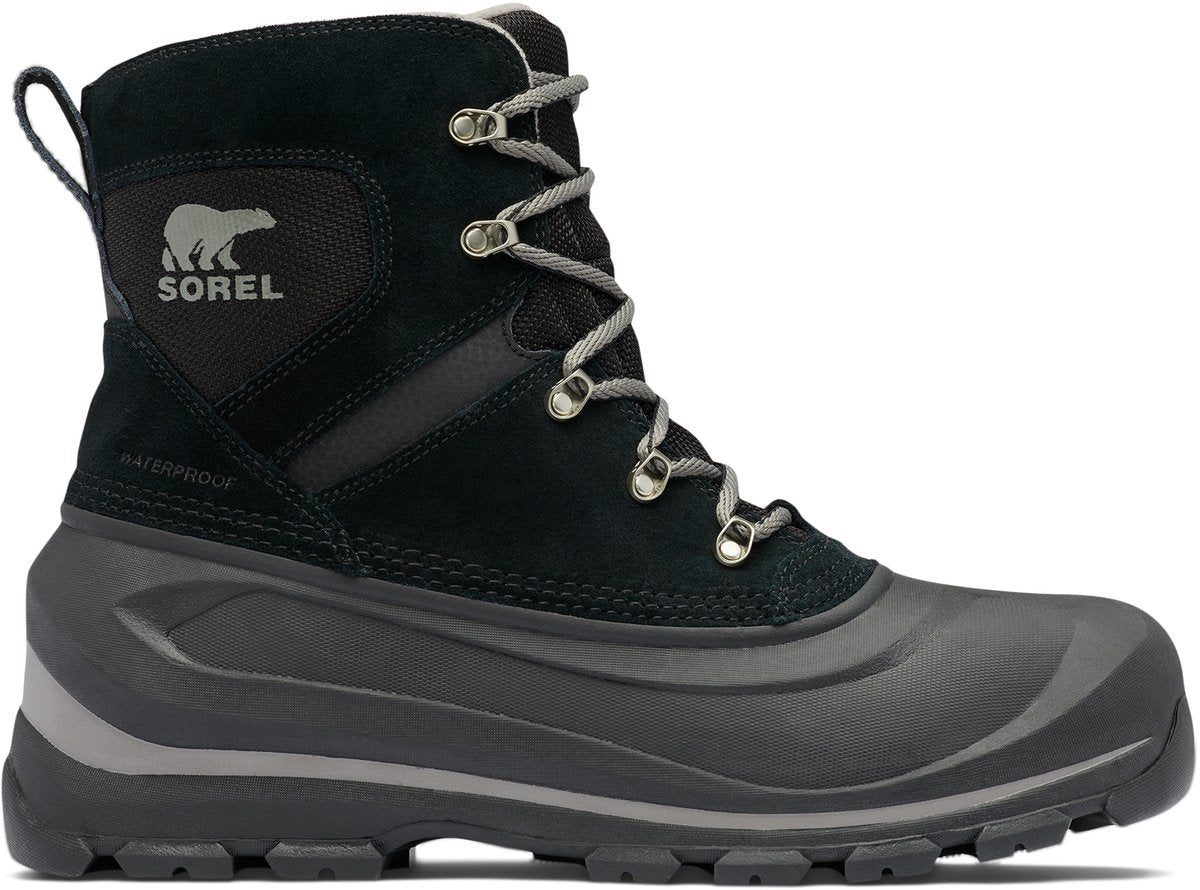 Sorel buxton™ lace boot wp men's snowboots - black, quarry - maat 46