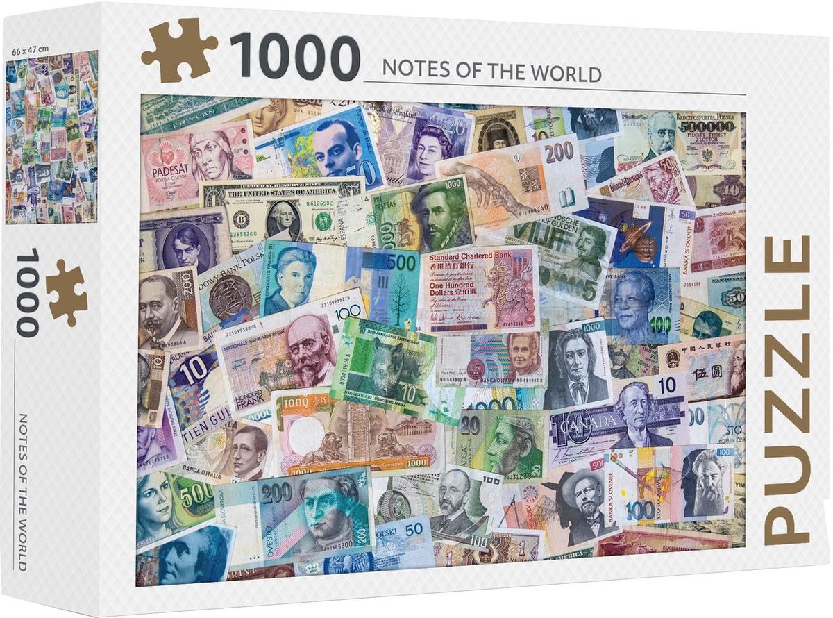 Puzzle Rebo - 1000 pezzi - note del mondo - qualità premium