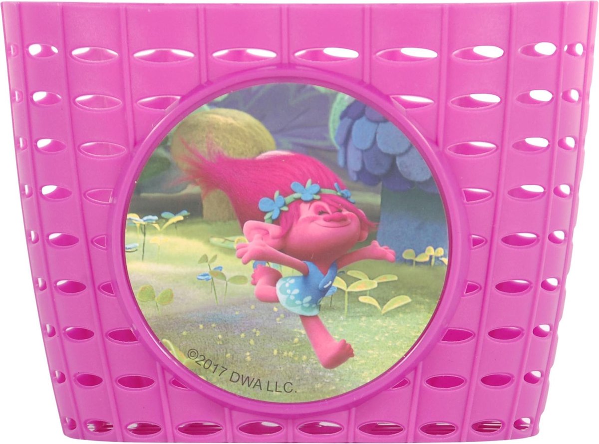 Bicycle basket Trolls Pink