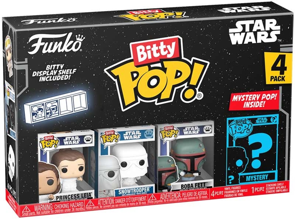 Funko bitty pop: star wars s2 - leia 4pz.