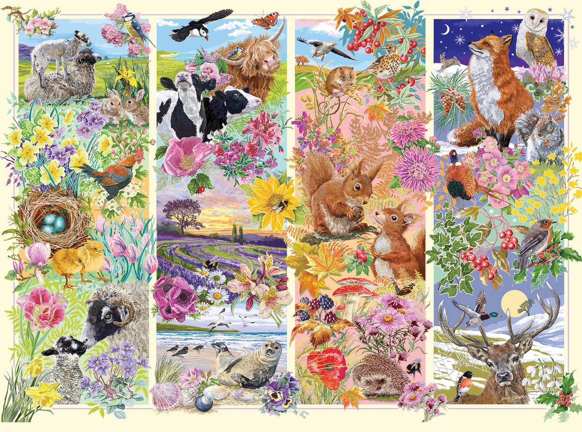 Gibsons - through the seasons (by janicedaughters) - 1000 pezzi 68×49 cm (l×a) - puzzle per adulti