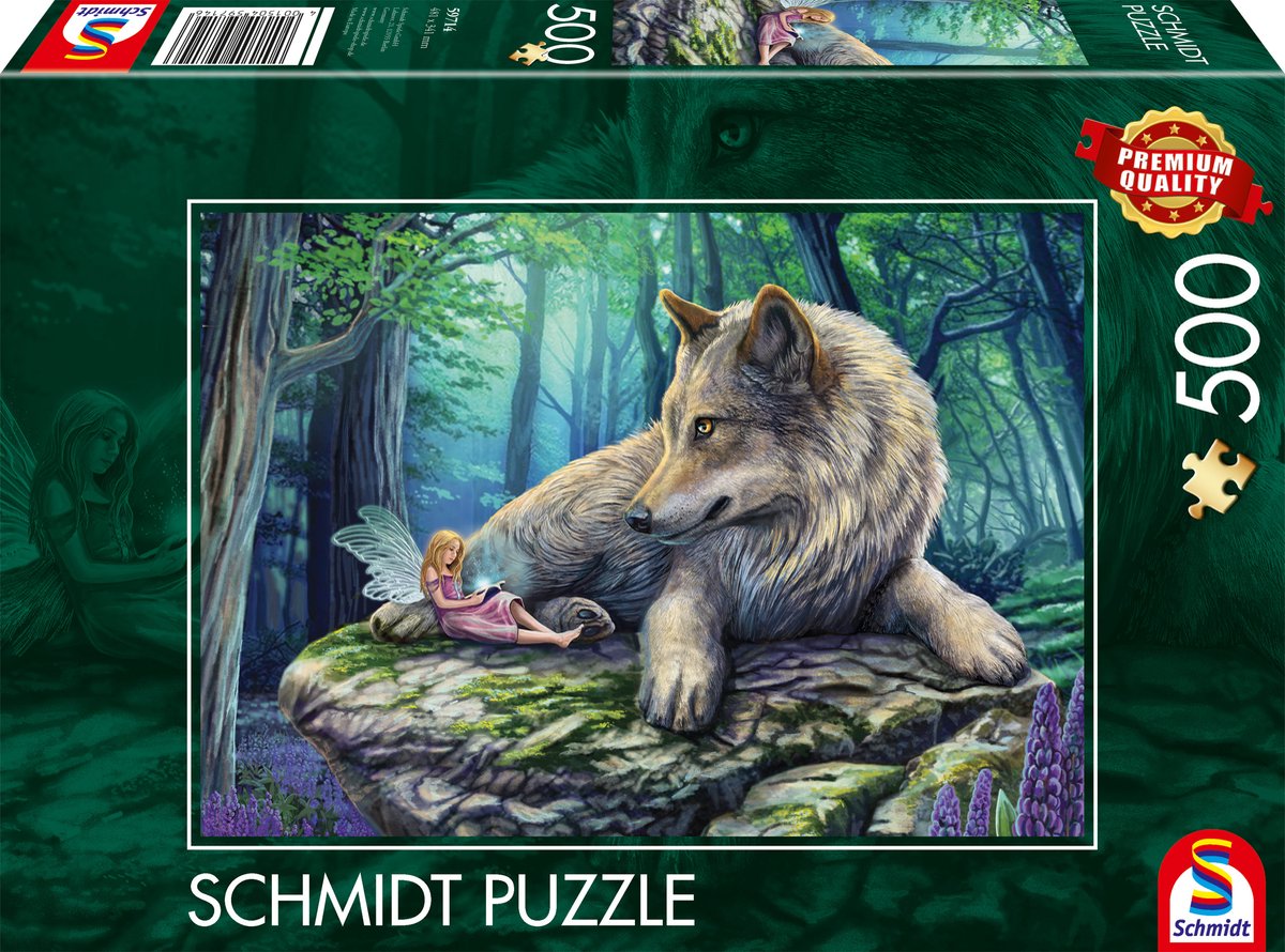 Schmidt - puzzle - lupo ed elfo - 500 pezzi - bambini - da 10 anni