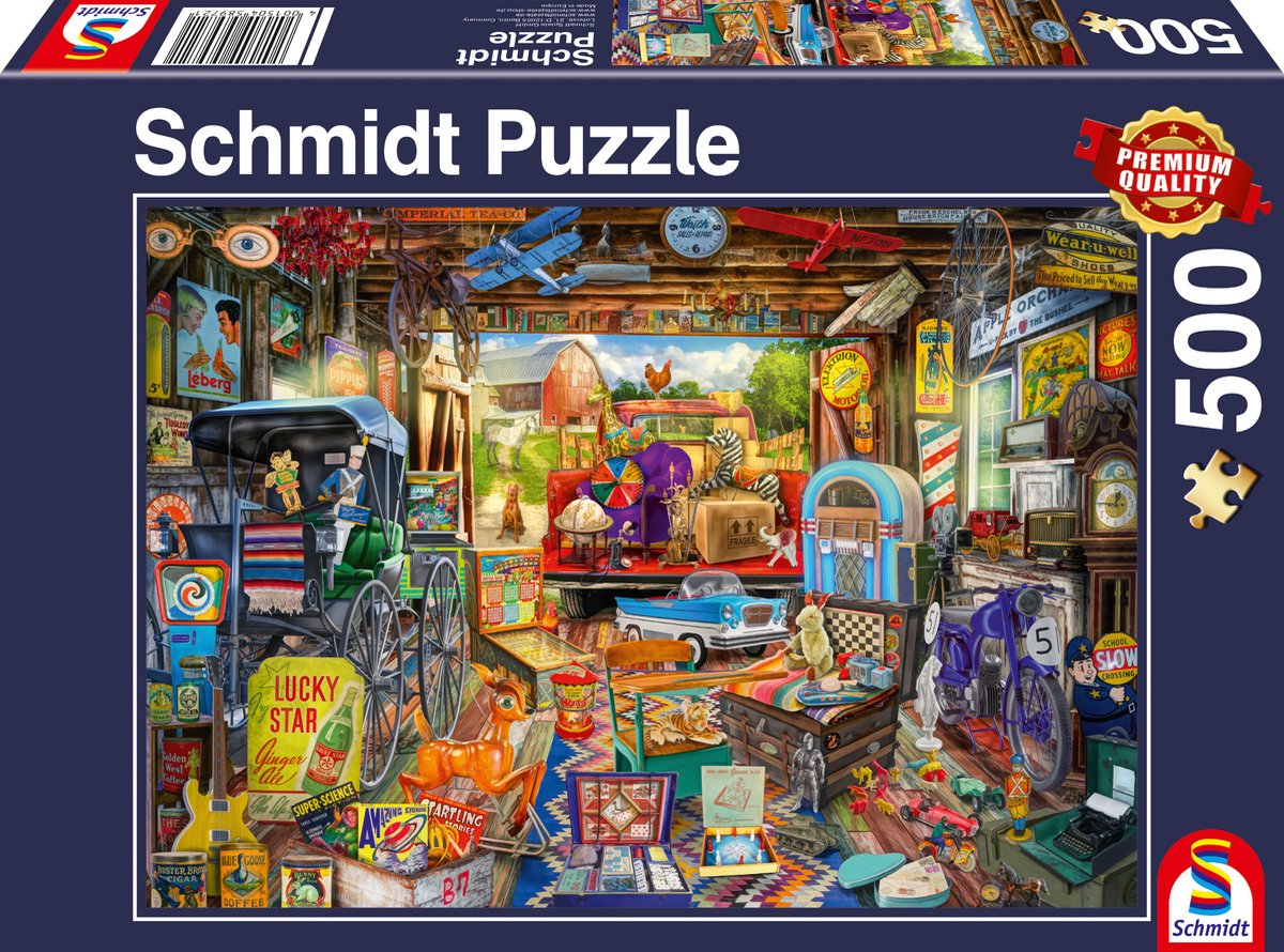 Schmidt - Puzzle - Vendita in garage - 500 pezzi - Bambini - da 10 anni