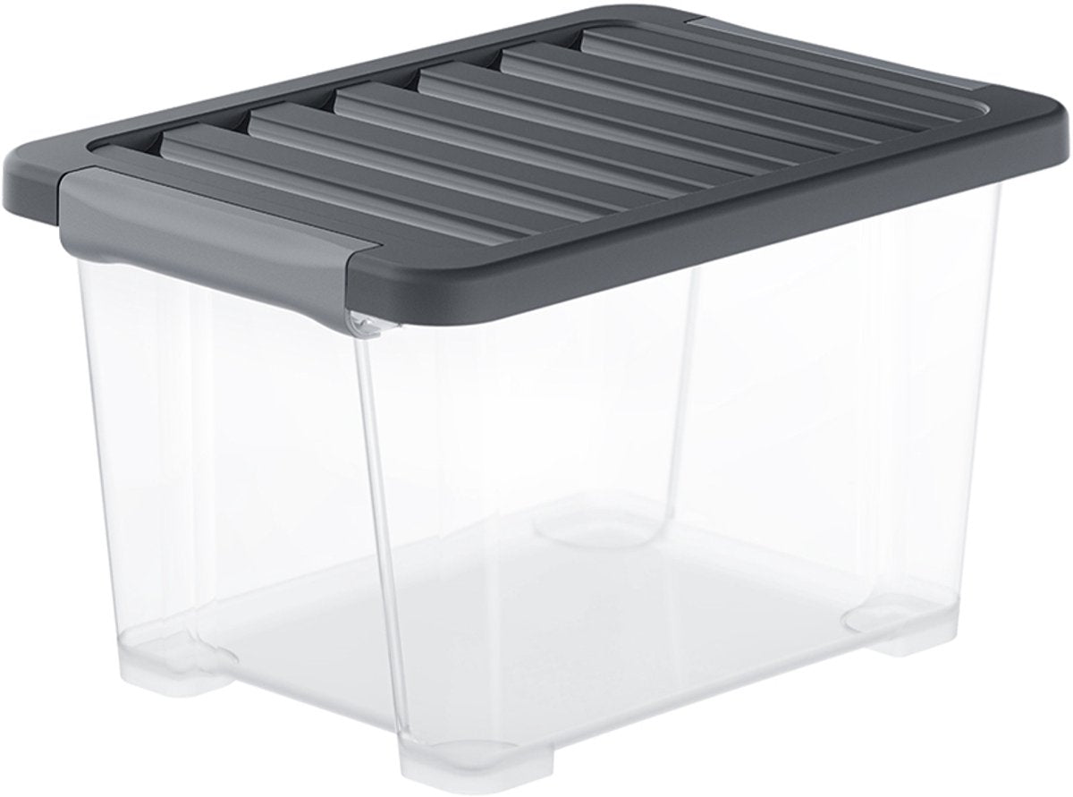 Cajas de almacenamiento Rotho core plus - juego de 4 - apilables - 15 litros