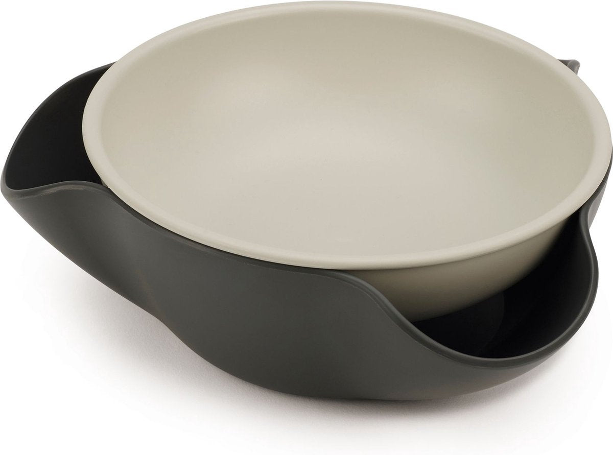 Joseph joseph - cuenco doble - plástico - gris