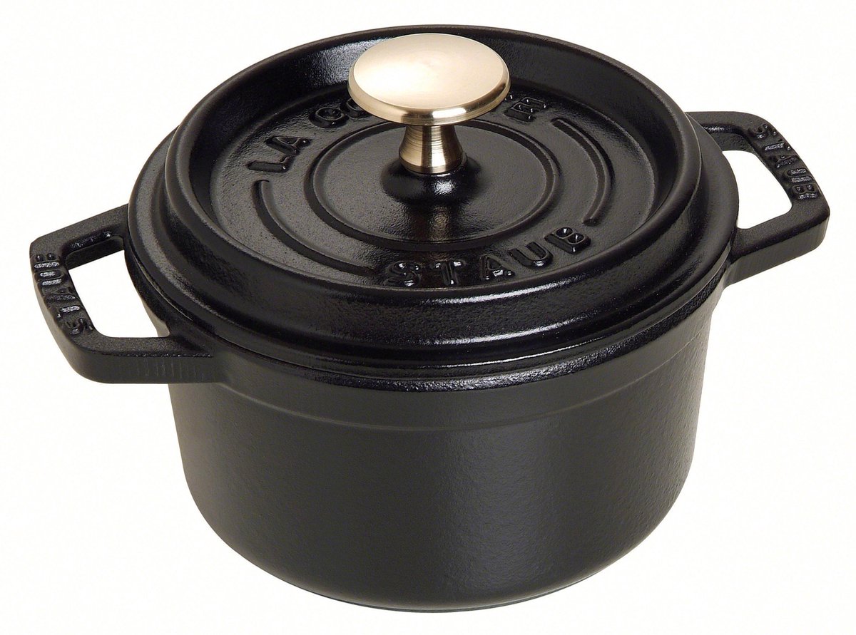 Padella Staub cocotte - nera - ø 14 cm 800 ml