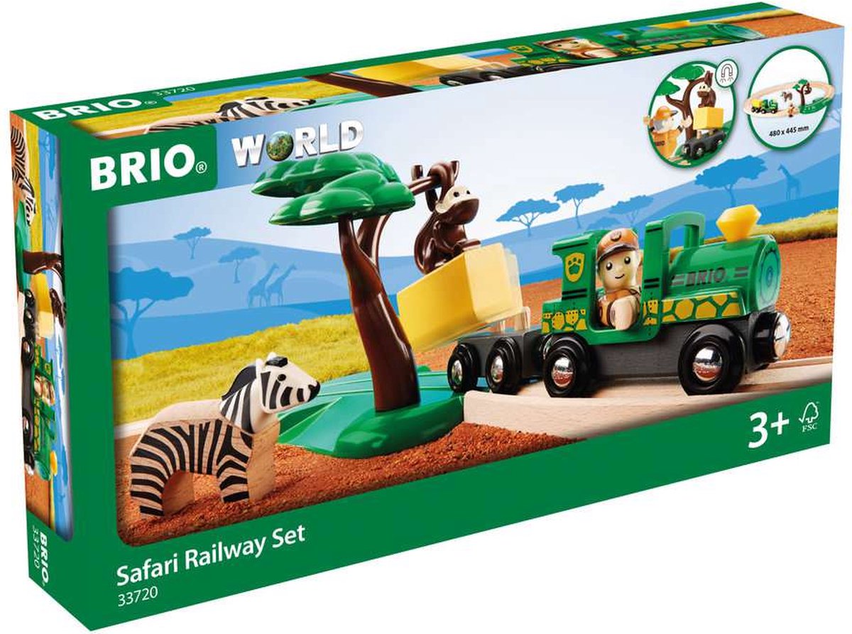 Set de tren safari Brio - 33720