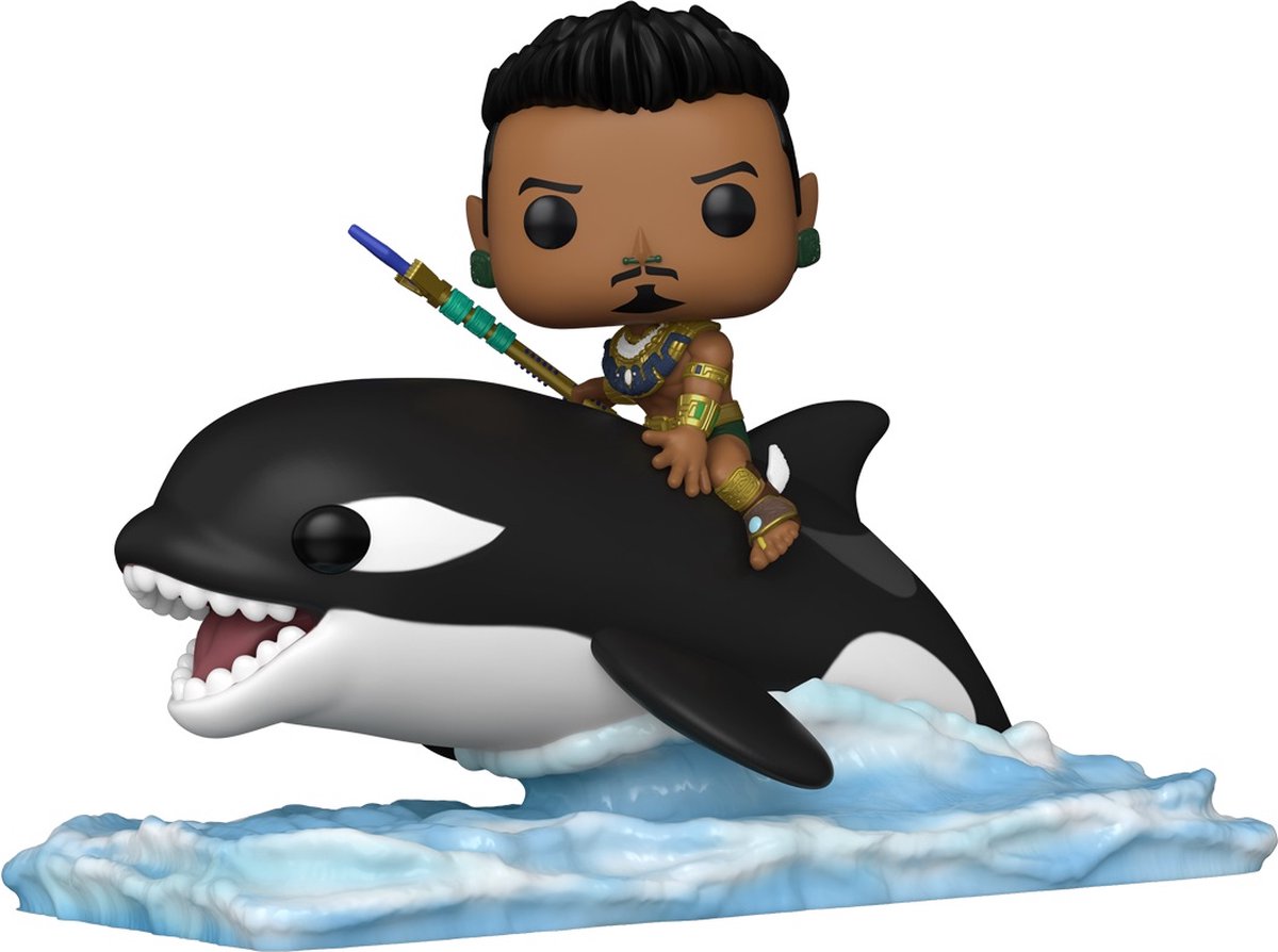 Funko black panther wakanda forever - namor con orca (pop! ride super deluxe) figura vinilo 116 pop! estándar