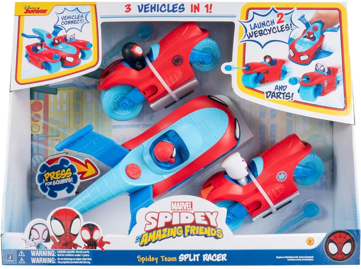 Spidey Web Team Split Racer Vehicle