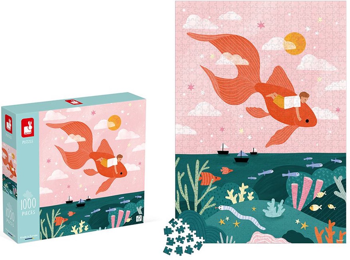 Janod - puzzle kidult - sogno nel mare - 1000 pezzi