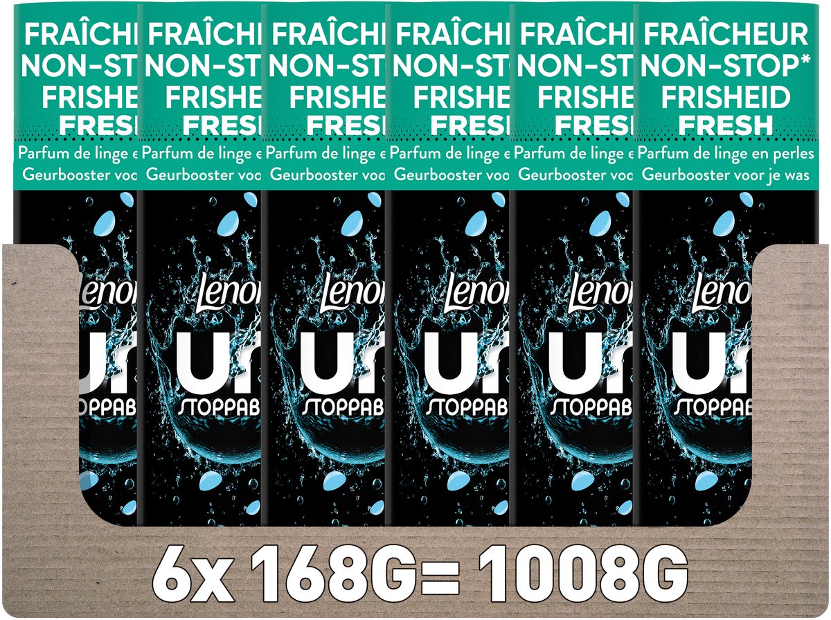 Lenor unstoppables geurbooster fresh scent - 6 x 168 gram - wasparfum