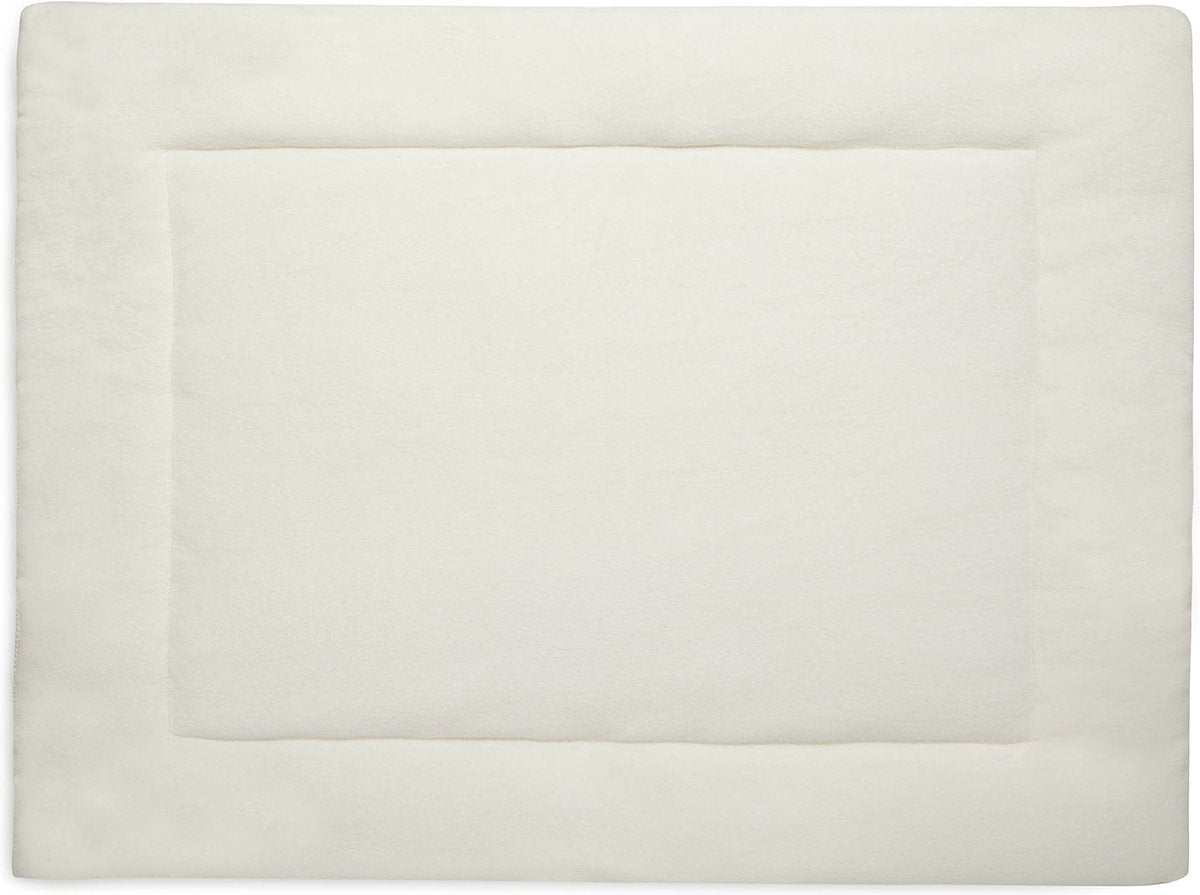 Jollein - tappeto per box 75x95 cm - tappeto da gioco per bambini - maglia basic - avorio