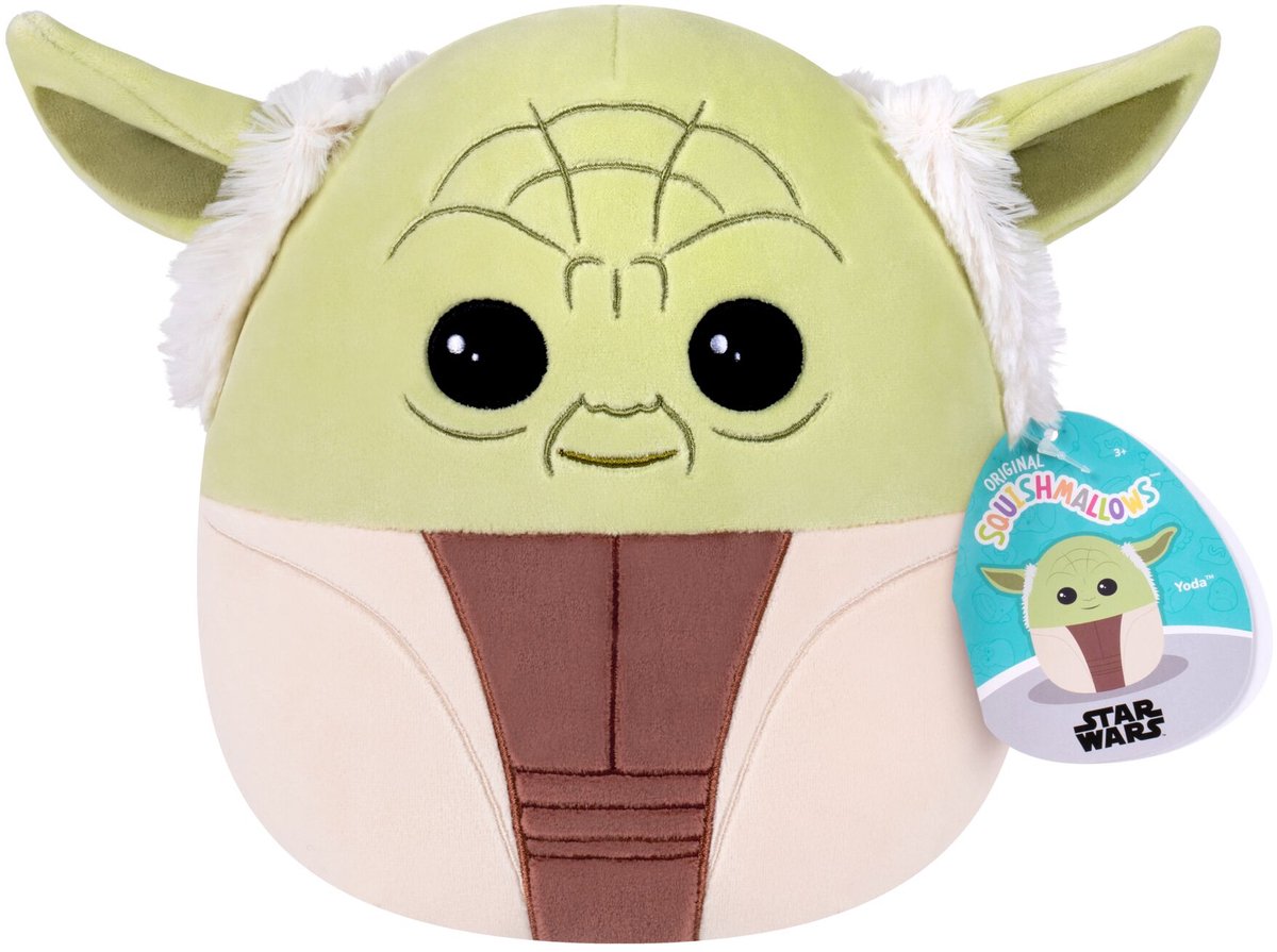 Squishmallows - Star Wars - piccolo peluche - Yoda - peluche 20 cm