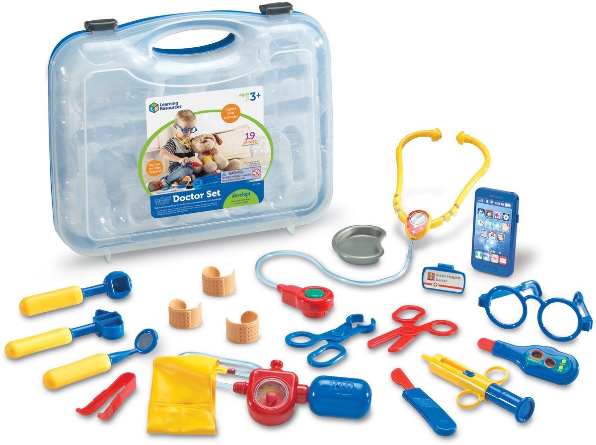 Risorse per l'apprendimento valigetta del medico - estesa - educativa - 3+