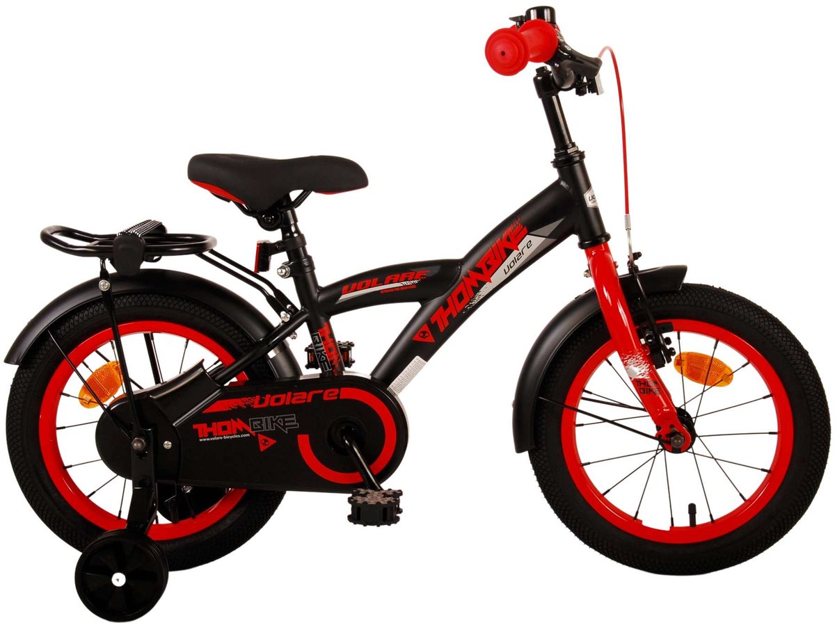 Bike per bambini Vlatar Thbike - Boys - 14 pollici - rosso nero