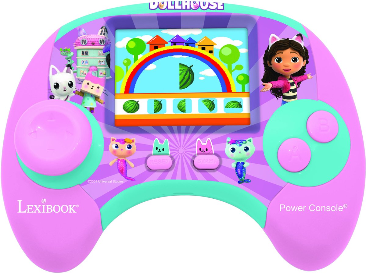 Lexibook power console gabby e la maison magique de jeux éducative bilingue en français et englais