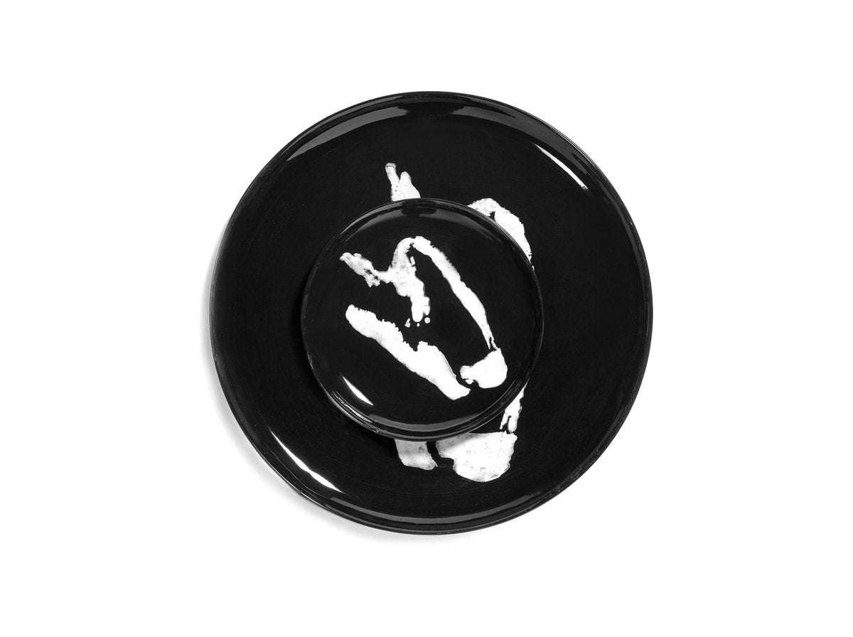 Serax - festa ottolenghi - piatto s - bianco e nero - 19 ø - 2 pezzi