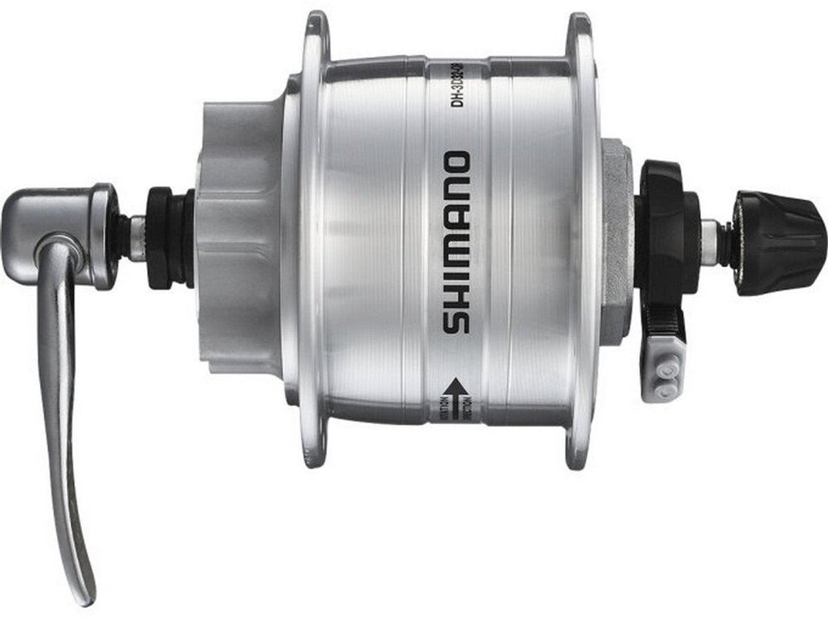 Shimano Dynamonaaf 36 fori HD-3D32 3 Watt per 6 attacchi Disc freno Quick Release Silver