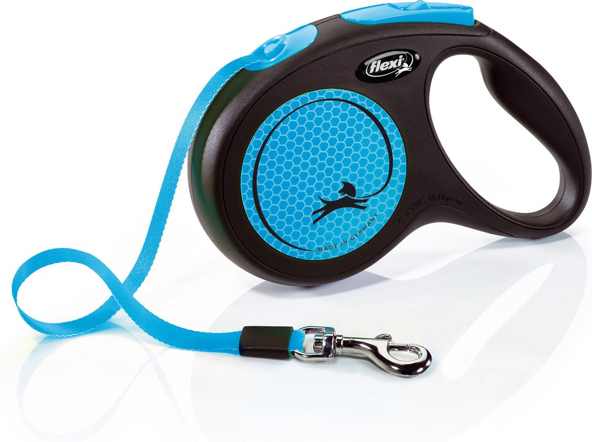 Flexi rollijn nueva cinta neón azul negro