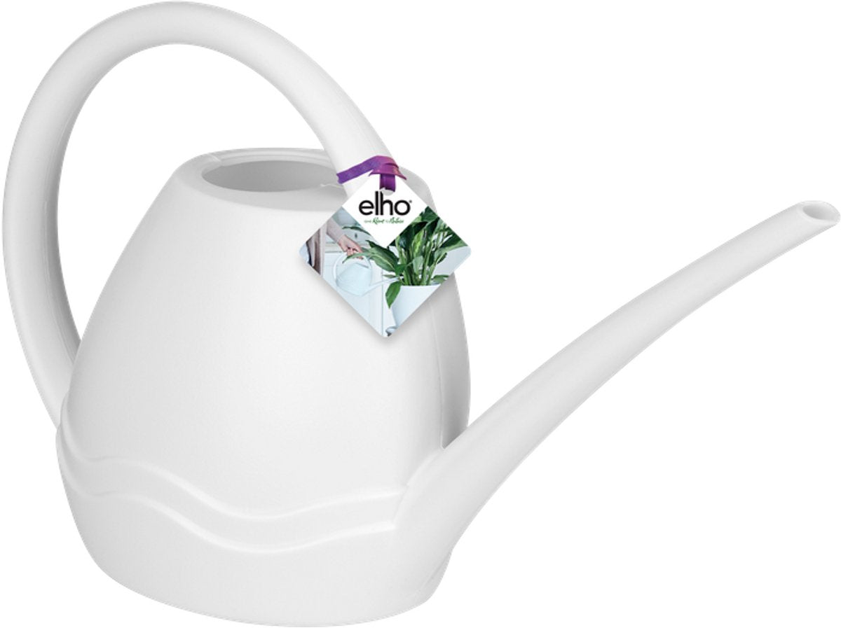 Elho aquarius watering can 45 - watering can for indoor growing and harvesting - ø 44.8 x h 25.3 cm - white