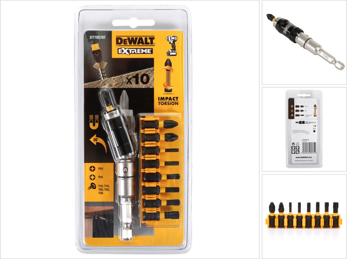 Set punte a vite Dewalt 10 pz