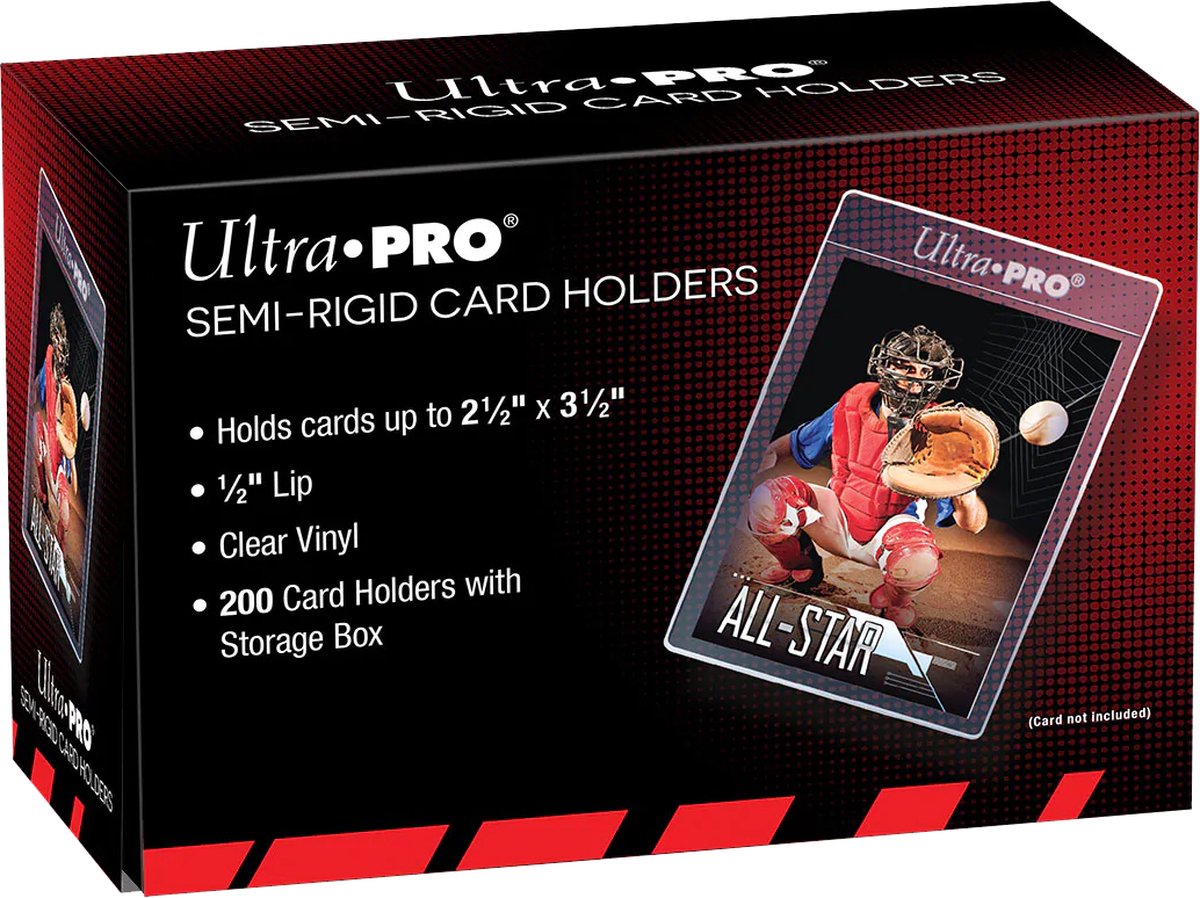Ultrapro 200 porta carte semirigidi ultra pro portaoggetti trasparenti di dimensioni standard