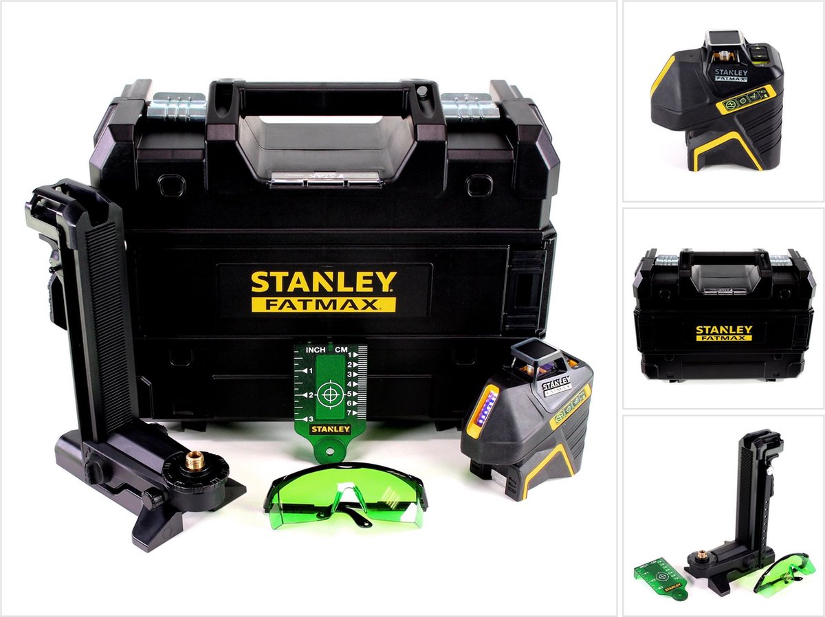Laser Stanley fatmax 360° + 2 linee verticali g li-ion slgi-2v