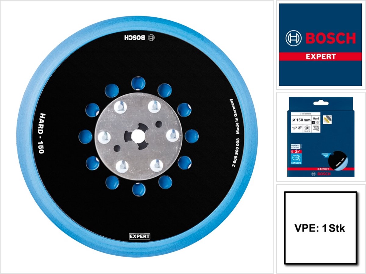 Platorello universale multiforo Bosch expert 150 mm duro - 26089...