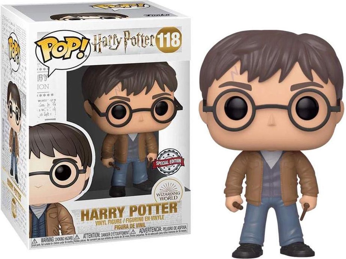 Funko harry potter pop! vinyl figure - harry met 2 stokken - 9 cm exclusief