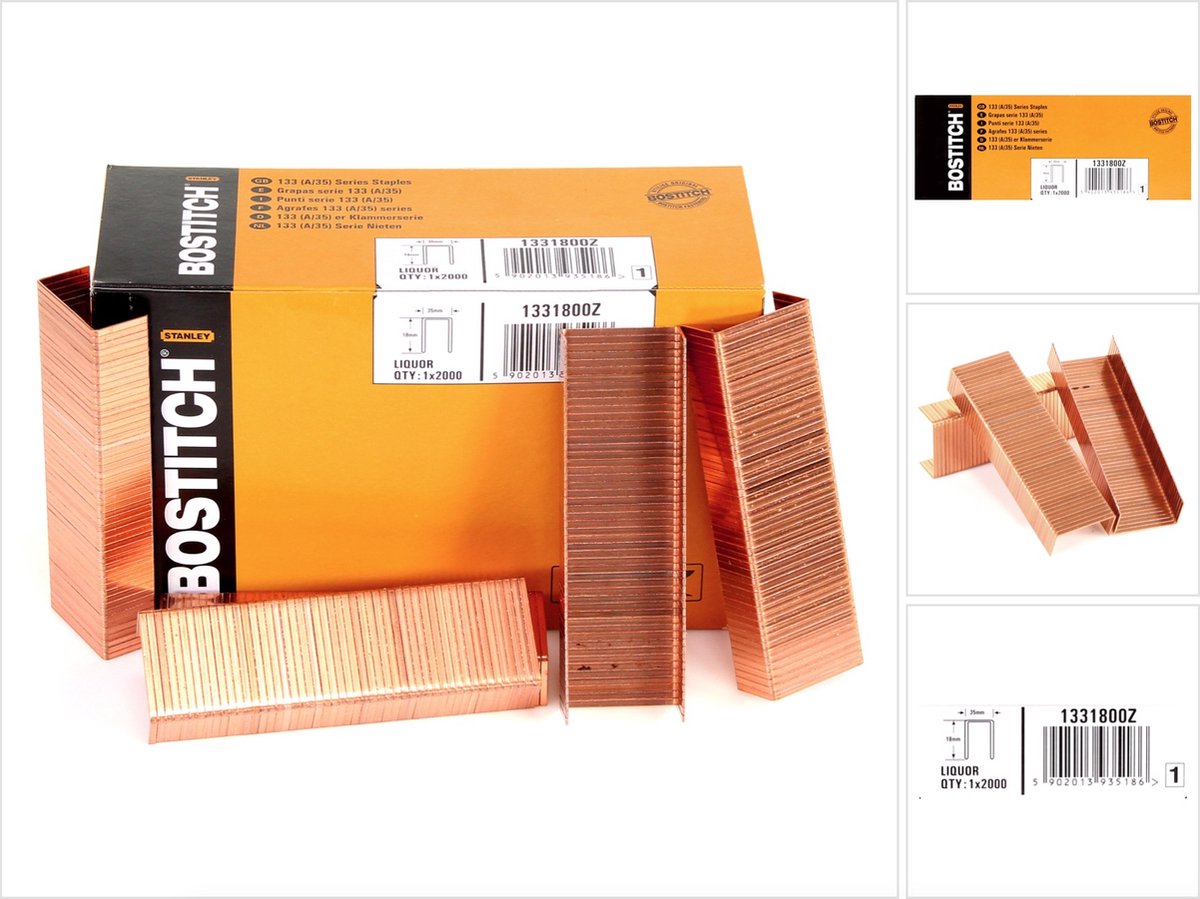 Bostitch a35 scatola portapunti 18mm, 2000 pezzi