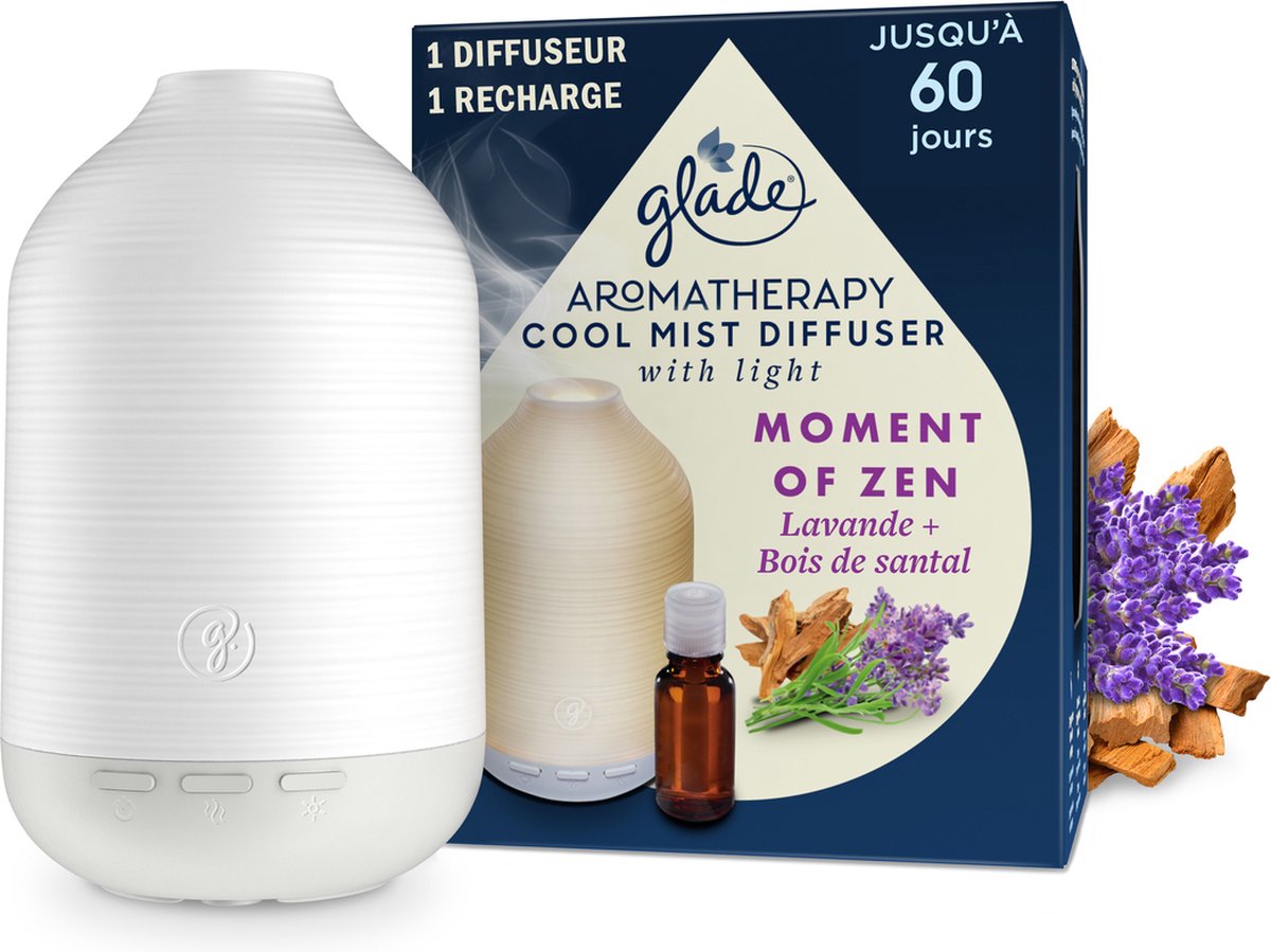 Glade aromaterapia difusor de niebla fría soporte momento zen