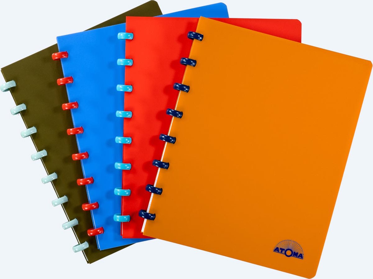 Cuaderno naturaleza Atoma, ft a5, 144 páginas, rayado, colores surtidos 10 piezas