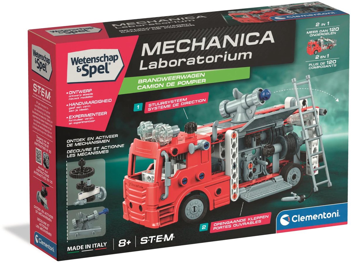 Clementoni Science and Spel - Mechania Laboratory Fire Truck