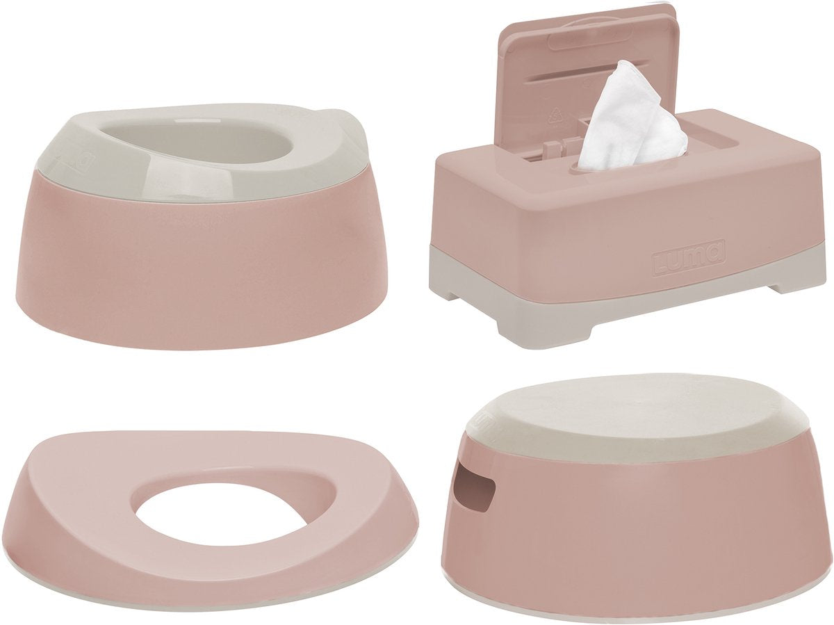 Set da toilette rosa antico, luma rosa cipria