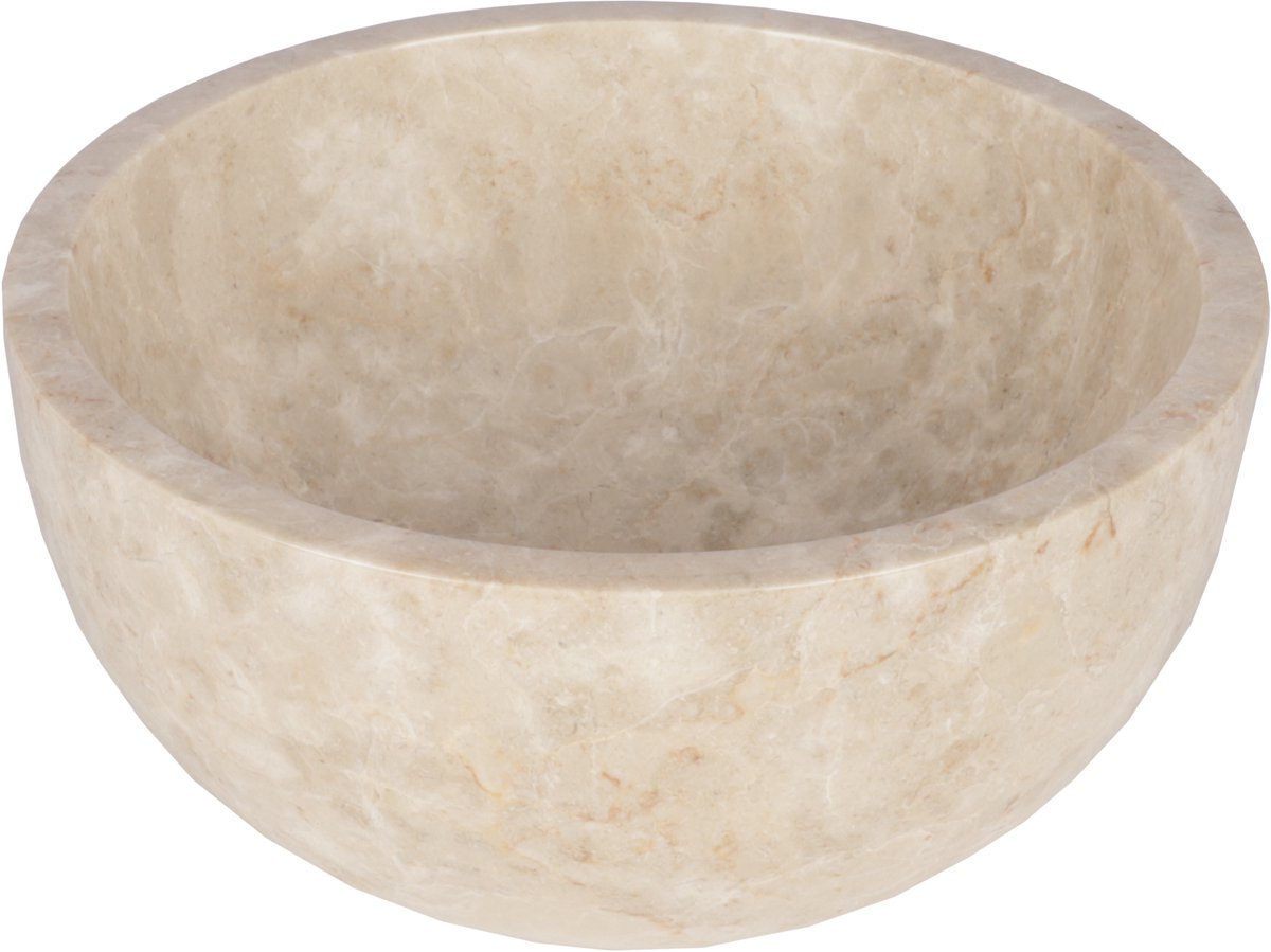 Lavabo Differnz boomer - 21x12cm - redondo - mármol - beige