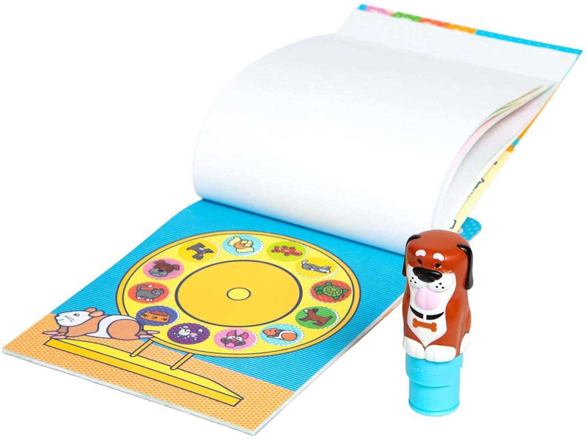 Melissa doug – sticker wow! activiteitenboek – met stickerstempel hond