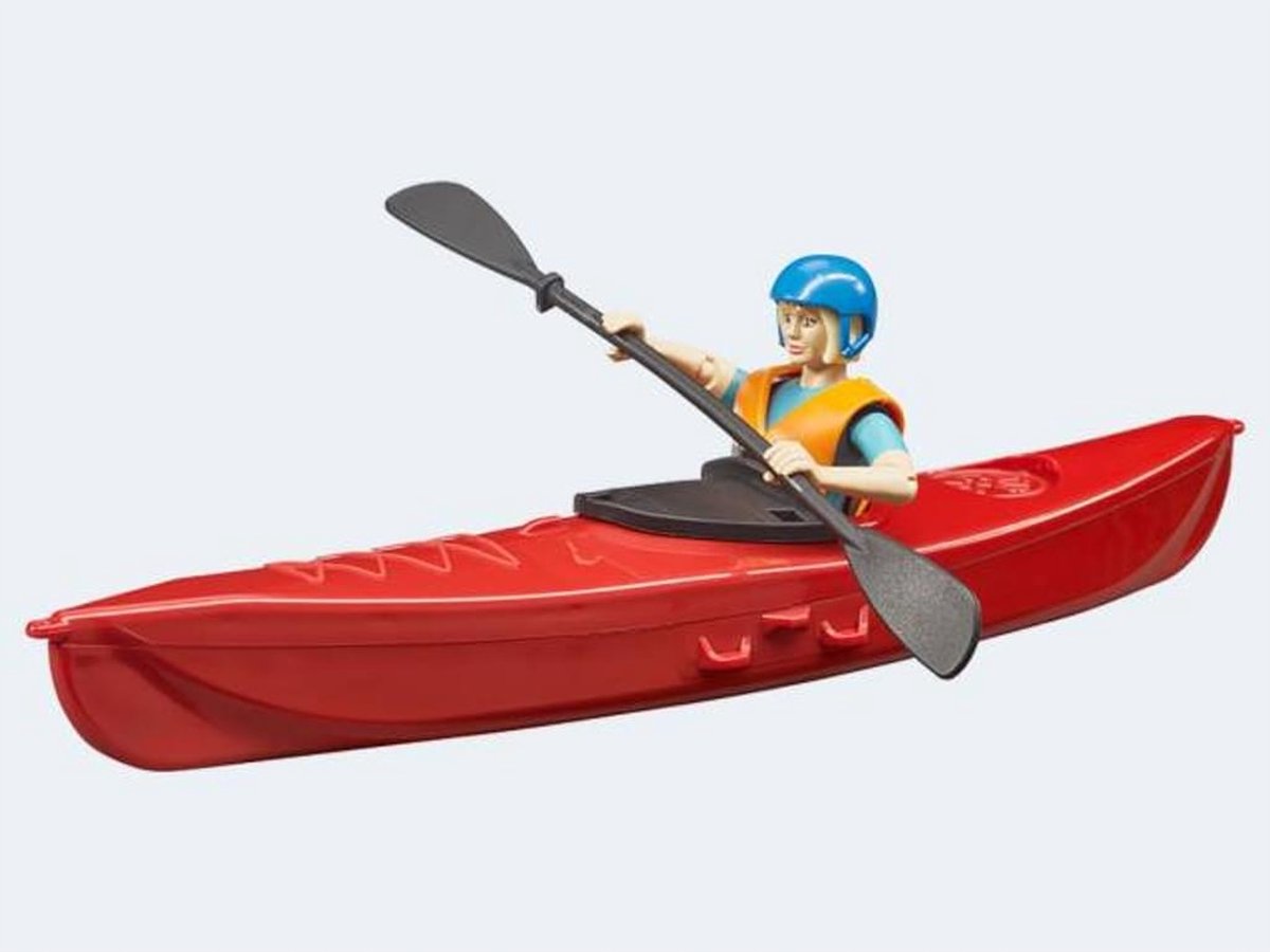 Bruder bworld kayak con figura di gioco