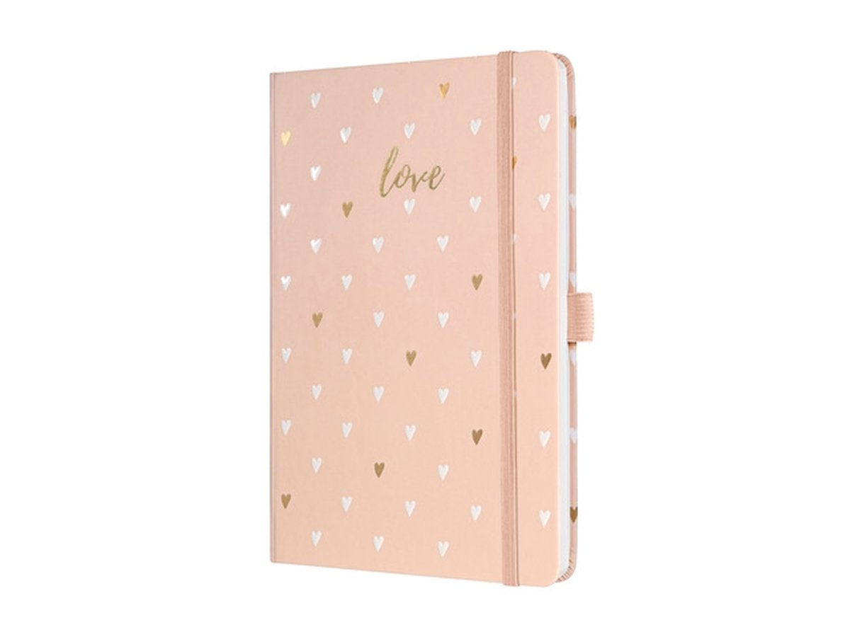 Quaderno Sigel a5 - jolie - 174 pagine - 80 grammi - linea - rosa amore - si-jn335