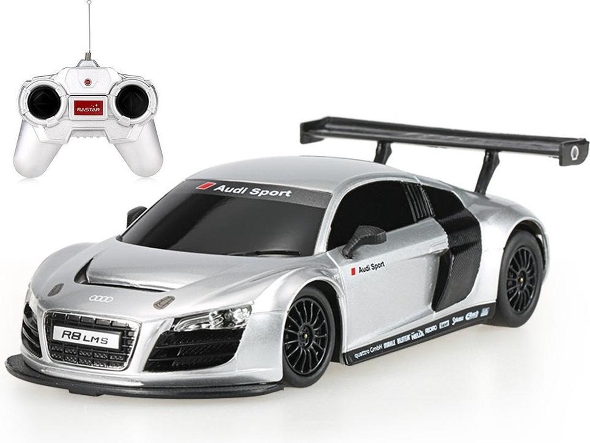 Auto controllabile Rastar Audi R8 LMS - scala 1 24 - grigia