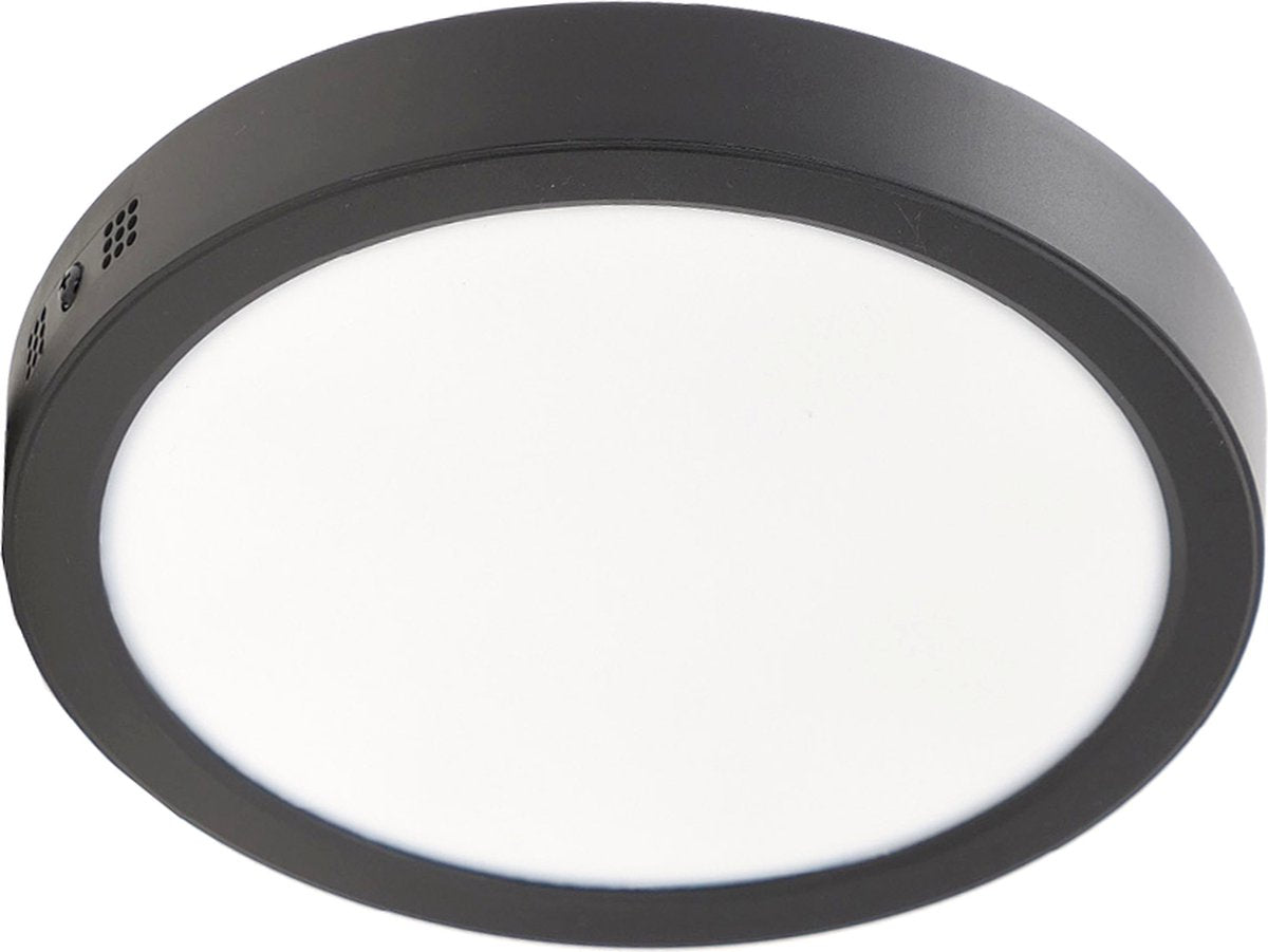 Eglo idun-e plafondlamp - led - ø 22,5 cm - zwart wit