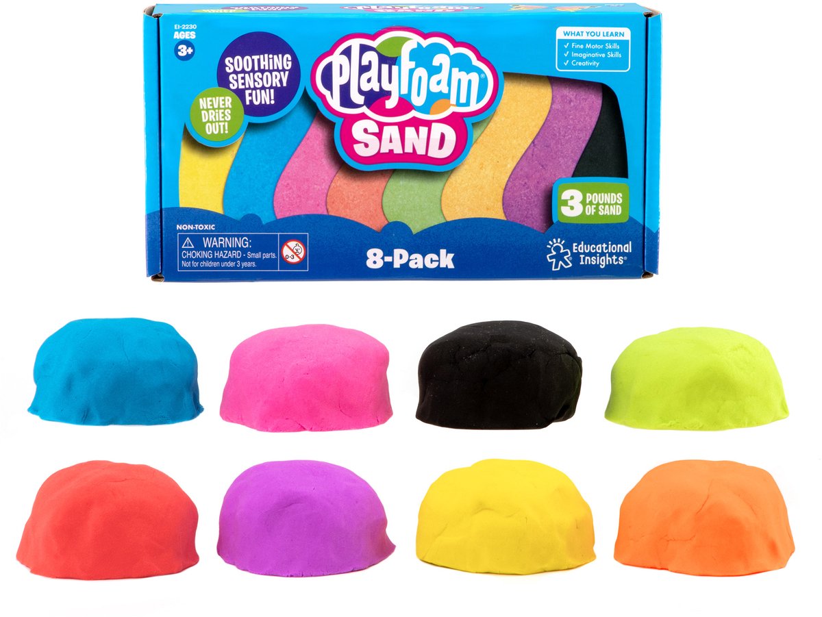 Risorse didattiche playfoam® sand - confezione da 8 - 3+