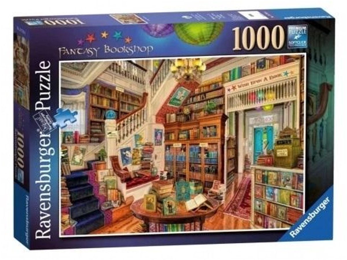 Ravensburger puzzle 1000 fantastyczna księgarnia - libreria puzzle 1000 fantastica