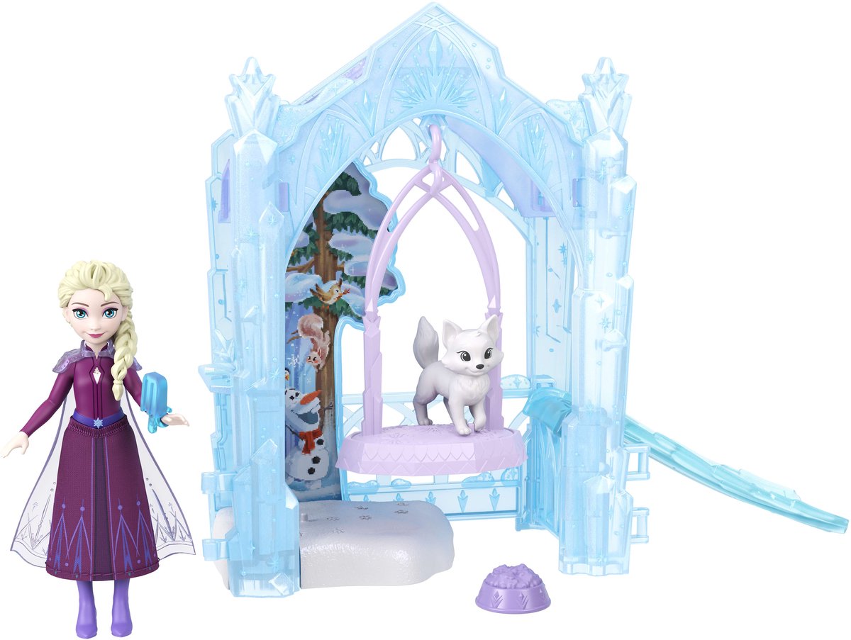 Mattel Disney Frozen Il rifugio ghiacciato per animali di Elsa - set da gioco per bambole