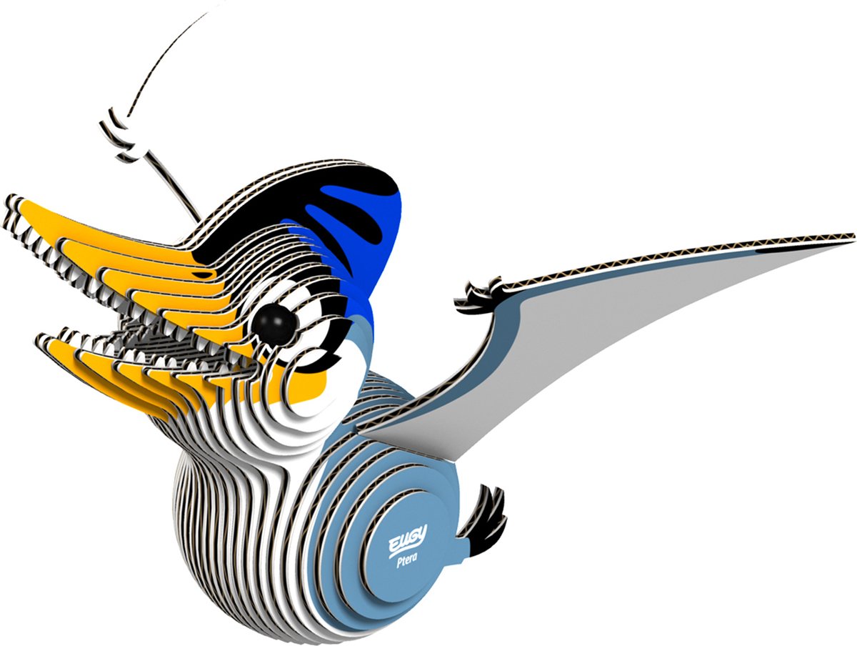 Eugy 3d puzzel - ptero - prehistorie - duurzaam - verzamel ze allemaal - 6 jaar