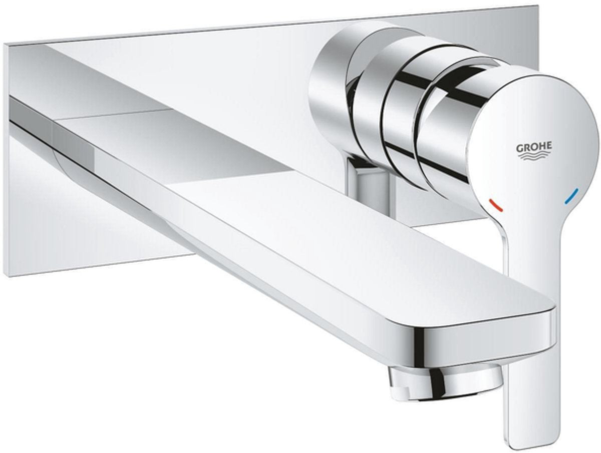 Grohe lineare nuovo rubinetto lavabo due fori l - bocca lunga - montaggio a parete - cromo