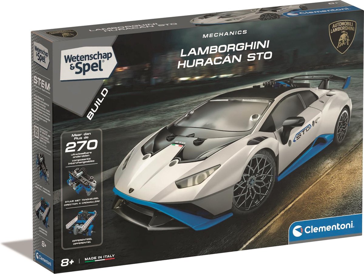 Clementoni Science and Game Mechanics Huracan Sto Bouwset, 270dlg.